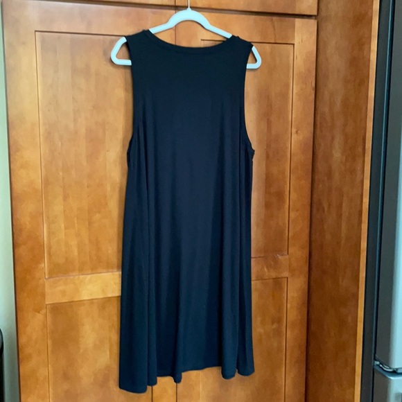 LOFT Dresses Loft Outlet Black Tank Style Swing Dress Poshmark